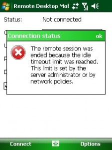 server idle timer settings
